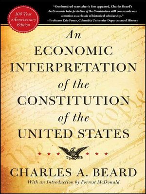 cover image of An Economic Interpretation of the Constitution of the United States